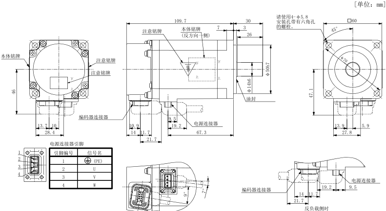 HG-KN43J-S100外形尺寸圖